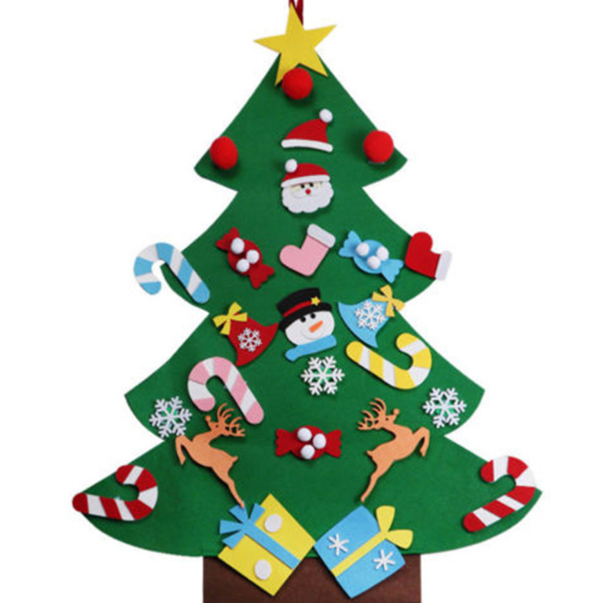 Special Felt Christmas Tree Children's Handmade Puzzle DIY Felt Cloth Christmas Tree Christmas Decoration Pendant