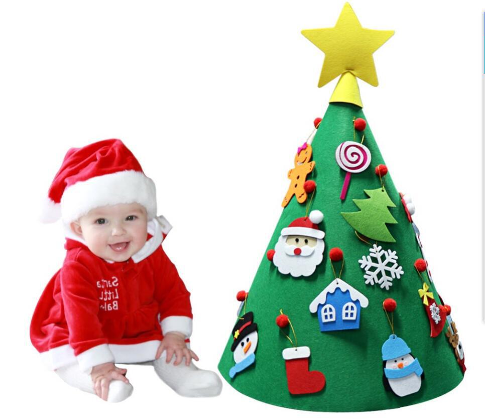 Special Felt Christmas Tree Children's Handmade Puzzle DIY Felt Cloth Christmas Tree Christmas Decoration Pendant