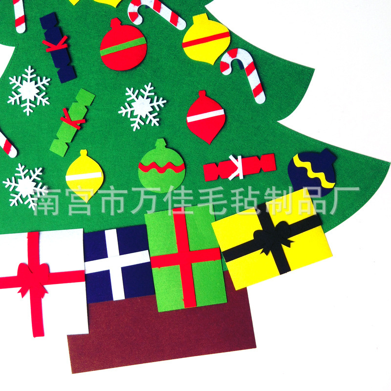 Special Felt Christmas Tree Children's Handmade Puzzle DIY Felt Cloth Christmas Tree Christmas Decoration Pendant