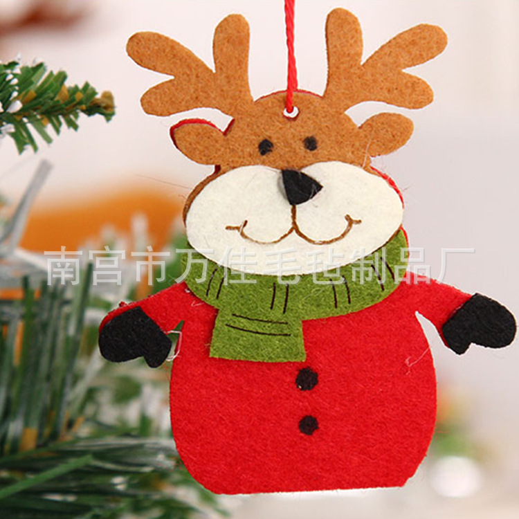 Special Felt Christmas Tree Children's Handmade Puzzle DIY Felt Cloth Christmas Tree Christmas Decoration Pendant