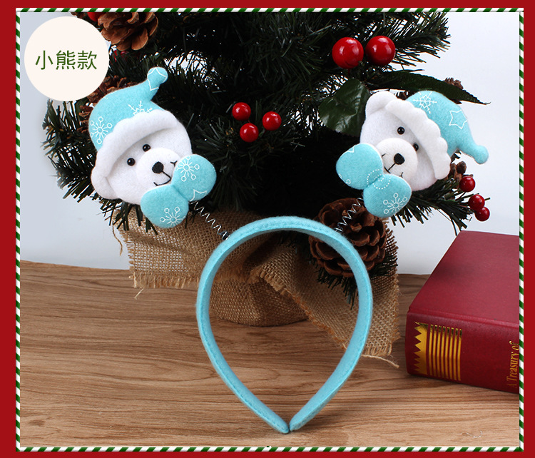 Christmas Decorations Christmas Gifts Christmas Head Buckle Santa's Headband Antlers Head Buckle Holiday Party Dress up