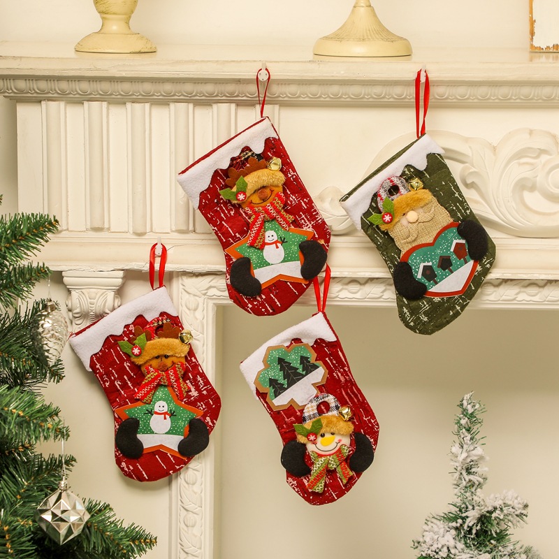 Christmas Gift Adult and Children Gift Socks Hanging Decoration Dress up Party Atmosphere Christmas Decoration Christmas Stockings