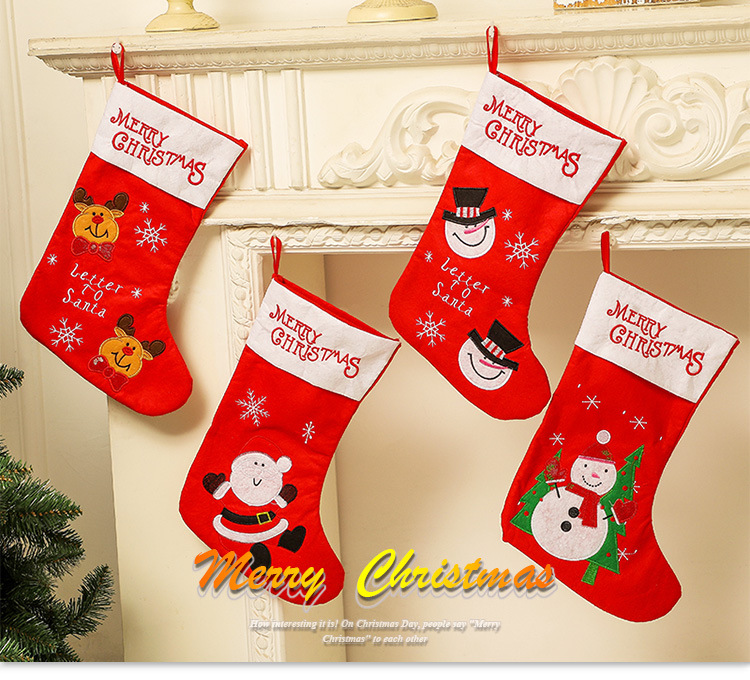 Christmas Gift Adult and Children Gift Socks Hanging Decoration Dress up Party Atmosphere Christmas Decoration Christmas Stockings