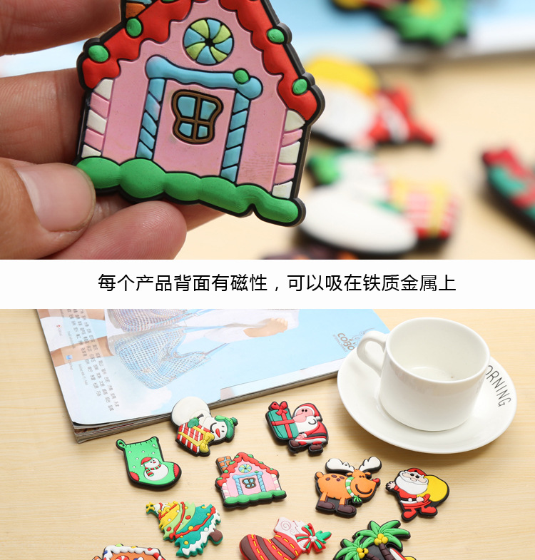 Factory Direct Sales Environmental Magnet Creative Resin Refrigerator Magnet Christmas Tree Deer Magnetic Sticker Customizable Logo Factory Direct Sales Environmental Magnet Creative Resin Refrigerator Magnet Christmas Tree Deer Magnetic Sticker Customizable Logo