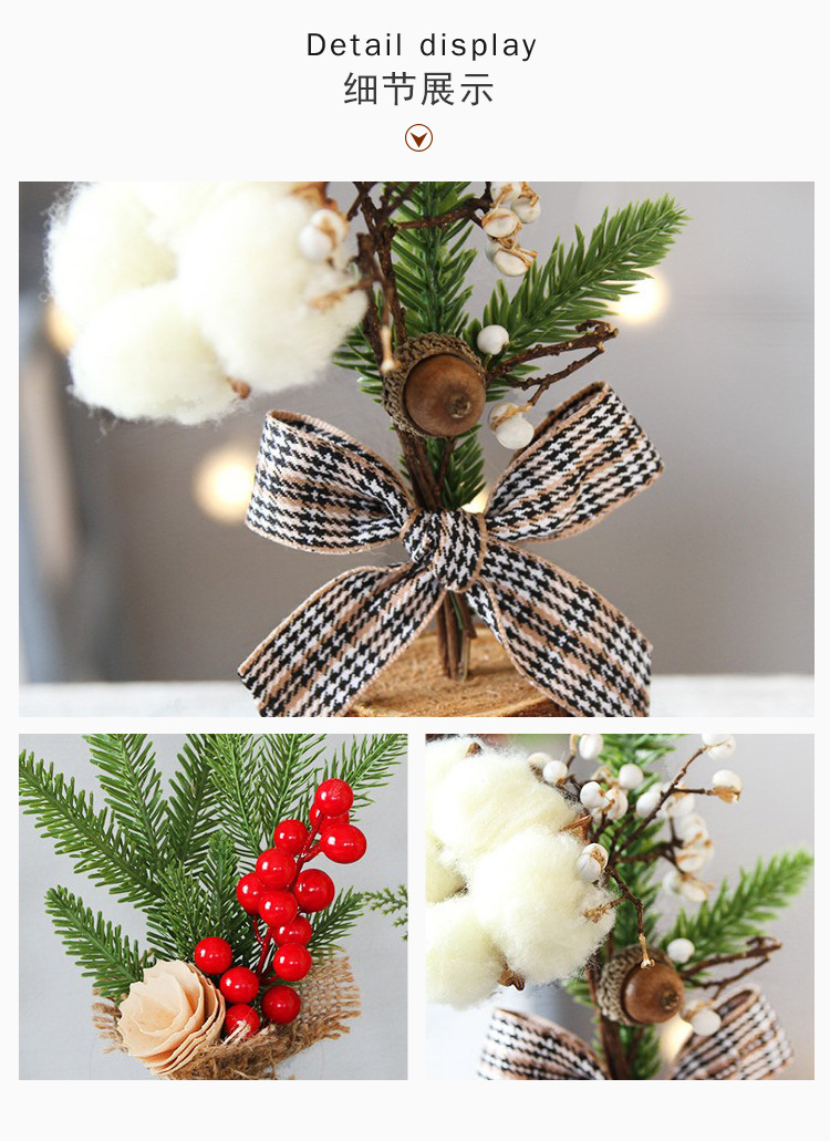 christmas tree 25cm Christmas Decorations Desktop Window Mini Christmas Tree Decoration Potted Festival Scene Decorative