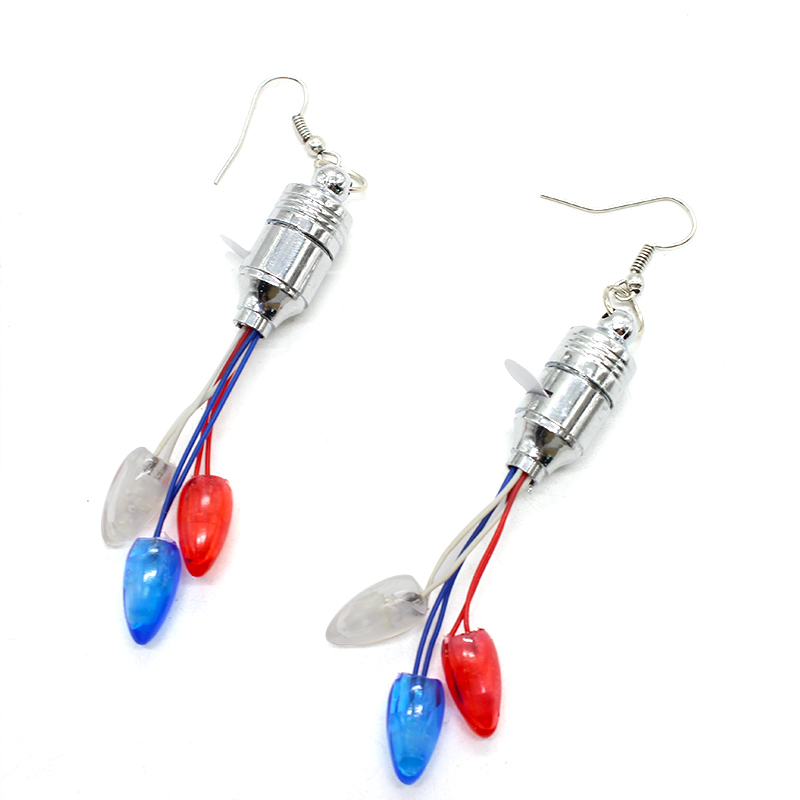 ZD Manufacturer Foreign Trade Popular Style LED Light-Emitting Earrings Knob Earrings Christmas Halloween Products Party Supplies ZD Manufacturer Foreign Trade Popular Style LED Light-Emitting Earrings Knob Earrings Christmas Halloween Products Party Supplies
