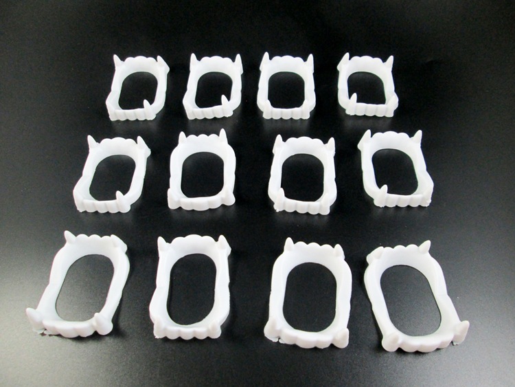 Environmentally Friendly Horror Zombie Vampire White False Teeth Halloween Props Supplies Intimidating Trick Toys Environmentally Friendly Horror Zombie Vampire White False Teeth Halloween Props Supplies Intimidating Trick Toys