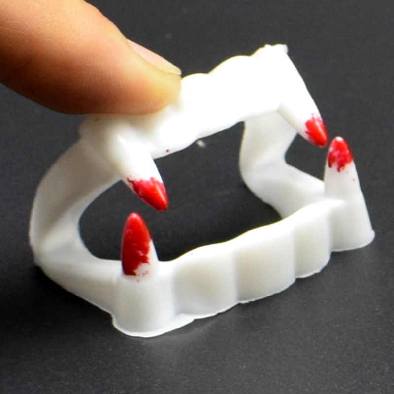 Environmentally Friendly Horror Zombie Vampire White False Teeth Halloween Props Supplies Intimidating Trick Toys Environmentally Friendly Horror Zombie Vampire White False Teeth Halloween Props Supplies Intimidating Trick Toys