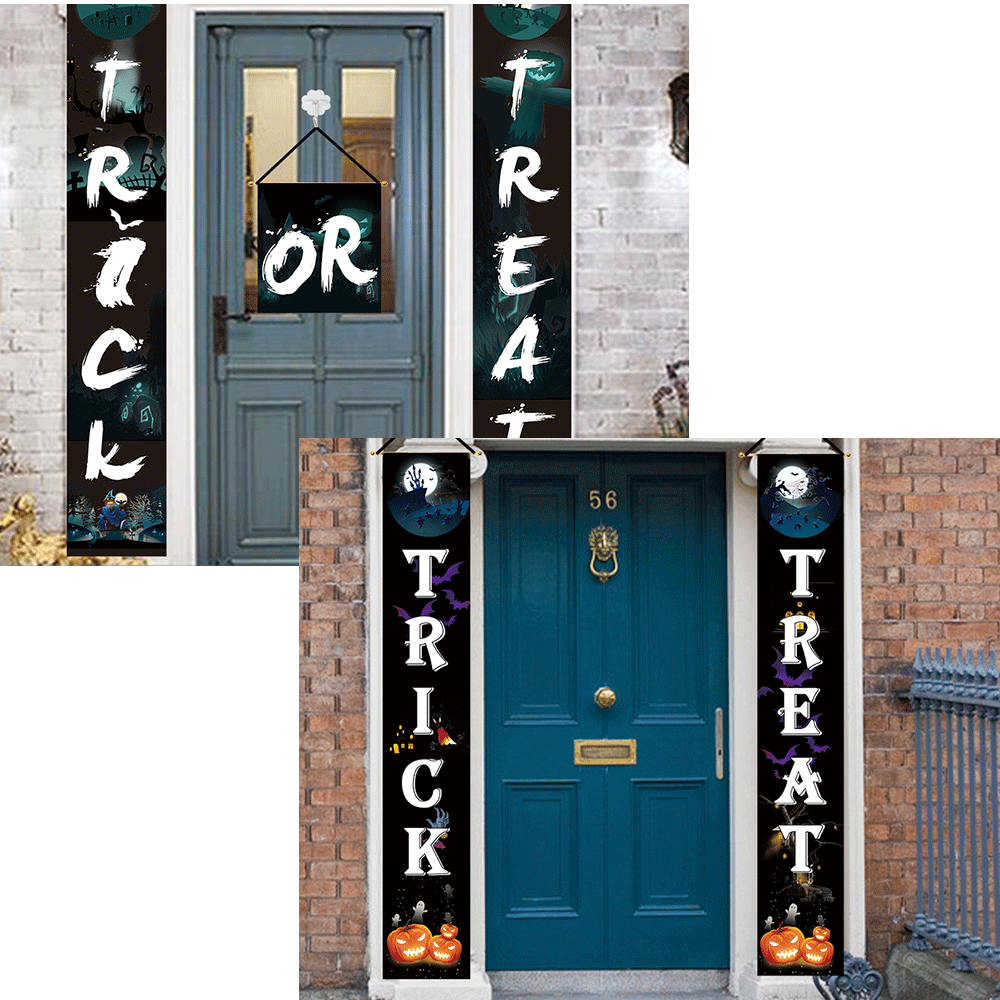 New Halloween decorations party door decorations scene layout supplies bar haunted house props pumpkin couplets New Halloween decorations party door decorations scene layout supplies bar haunted house props pumpkin couplets