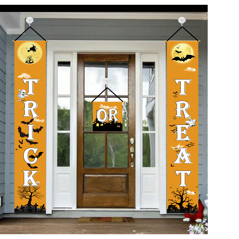 New Halloween decorations party door decorations scene layout supplies bar haunted house props pumpkin couplets New Halloween decorations party door decorations scene layout supplies bar haunted house props pumpkin couplets