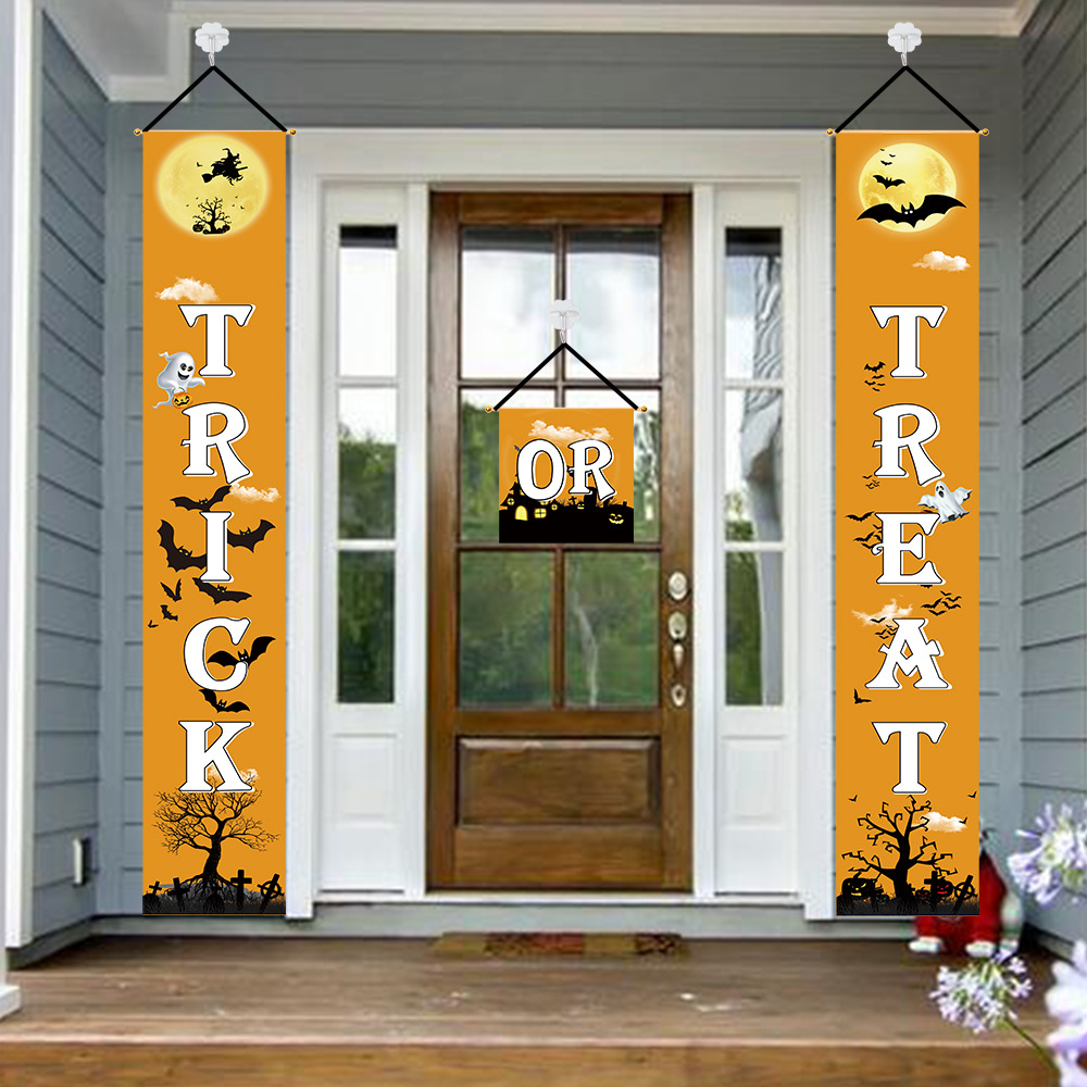 New Halloween decorations party door decorations scene layout supplies bar haunted house props pumpkin couplets New Halloween decorations party door decorations scene layout supplies bar haunted house props pumpkin couplets