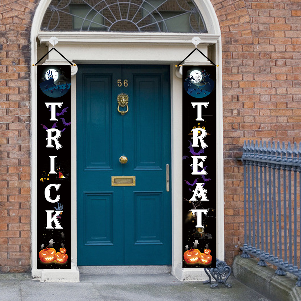 New Halloween decorations party door decorations scene layout supplies bar haunted house props pumpkin couplets New Halloween decorations party door decorations scene layout supplies bar haunted house props pumpkin couplets