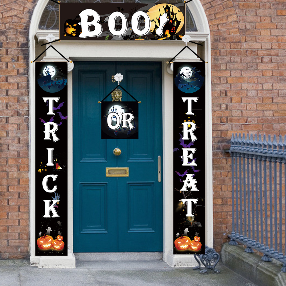 New Halloween decorations party door decorations scene layout supplies bar haunted house props pumpkin couplets New Halloween decorations party door decorations scene layout supplies bar haunted house props pumpkin couplets