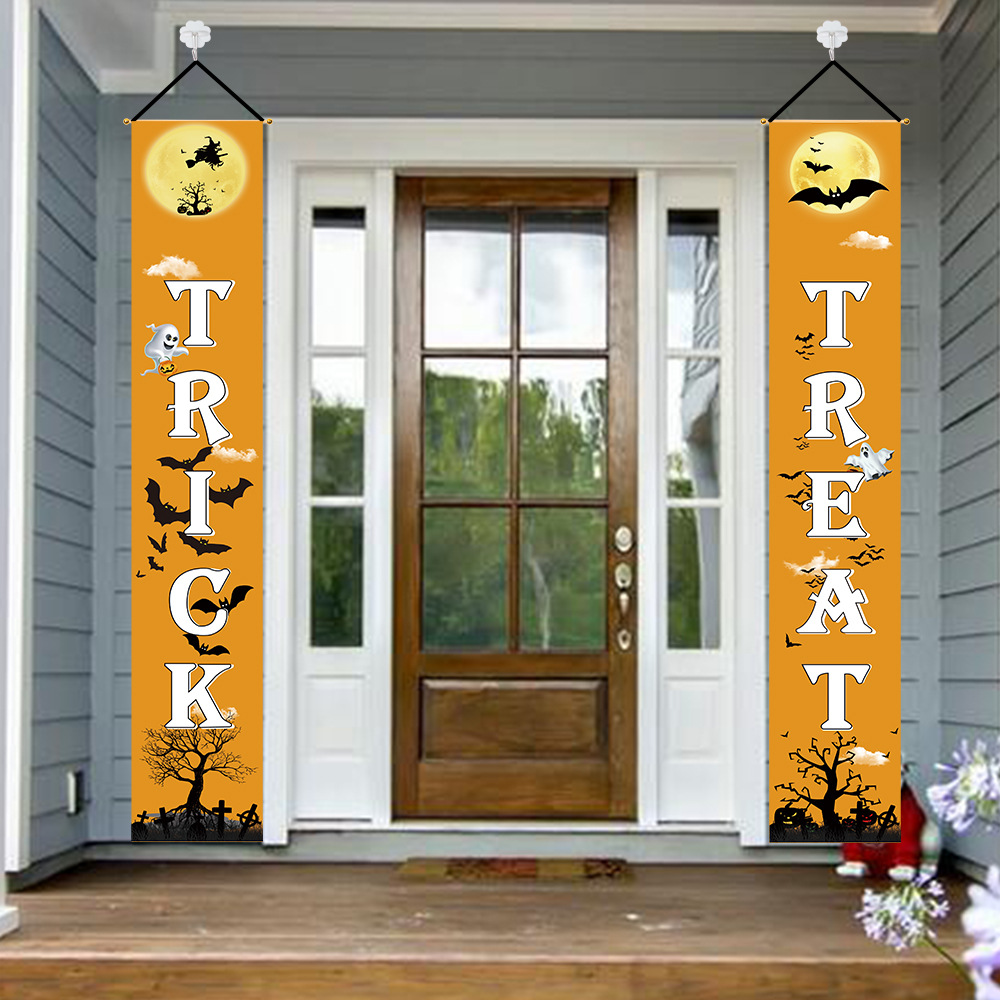 New Halloween decorations party door decorations scene layout supplies bar haunted house props pumpkin couplets New Halloween decorations party door decorations scene layout supplies bar haunted house props pumpkin couplets