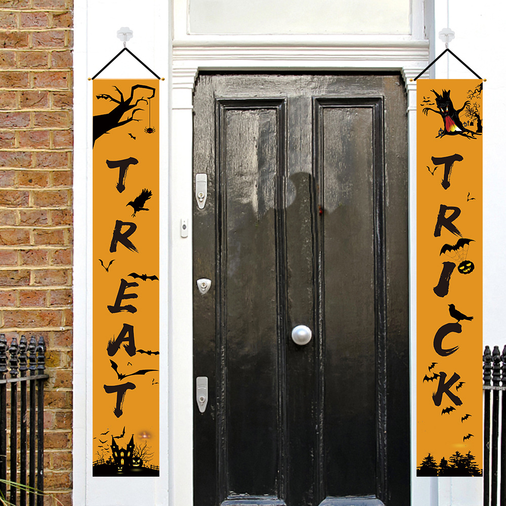 New Halloween decorations party door decorations scene layout supplies bar haunted house props pumpkin couplets New Halloween decorations party door decorations scene layout supplies bar haunted house props pumpkin couplets