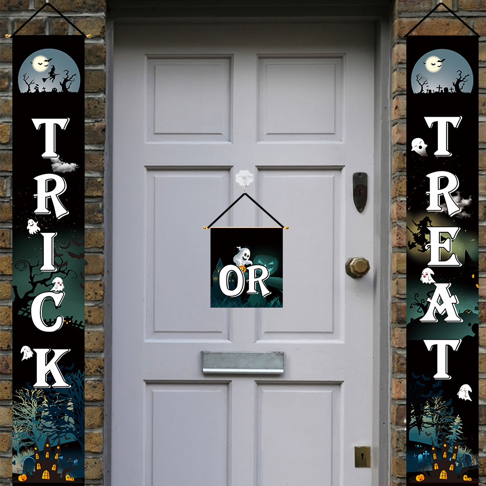 New Halloween decorations party door decorations scene layout supplies bar haunted house props pumpkin couplets New Halloween decorations party door decorations scene layout supplies bar haunted house props pumpkin couplets