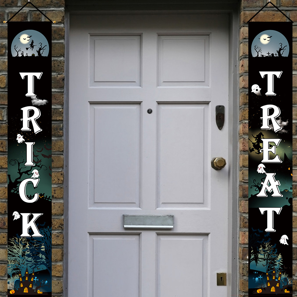 New Halloween decorations party door decorations scene layout supplies bar haunted house props pumpkin couplets New Halloween decorations party door decorations scene layout supplies bar haunted house props pumpkin couplets