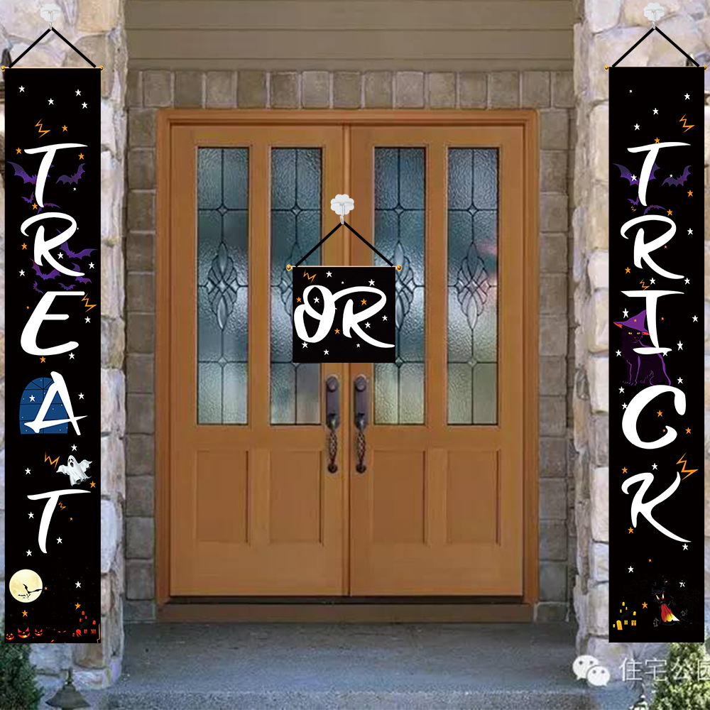 New Halloween decorations party door decorations scene layout supplies bar haunted house props pumpkin couplets New Halloween decorations party door decorations scene layout supplies bar haunted house props pumpkin couplets