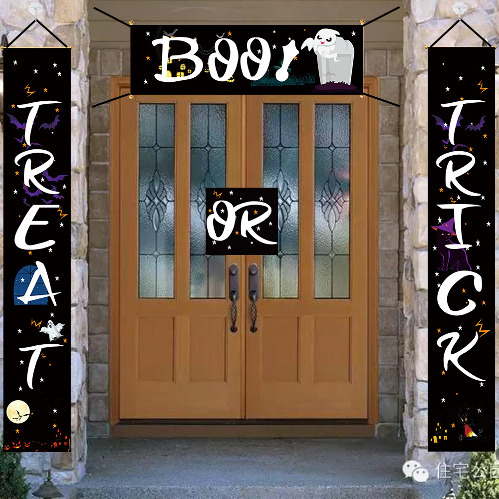 New Halloween decorations party door decorations scene layout supplies bar haunted house props pumpkin couplets New Halloween decorations party door decorations scene layout supplies bar haunted house props pumpkin couplets