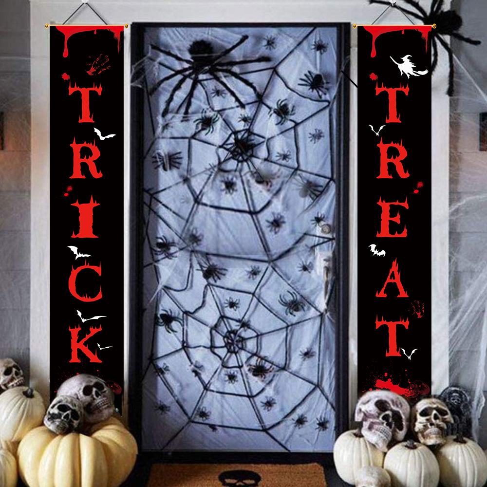 New Halloween decorations party door decorations scene layout supplies bar haunted house props pumpkin couplets New Halloween decorations party door decorations scene layout supplies bar haunted house props pumpkin couplets