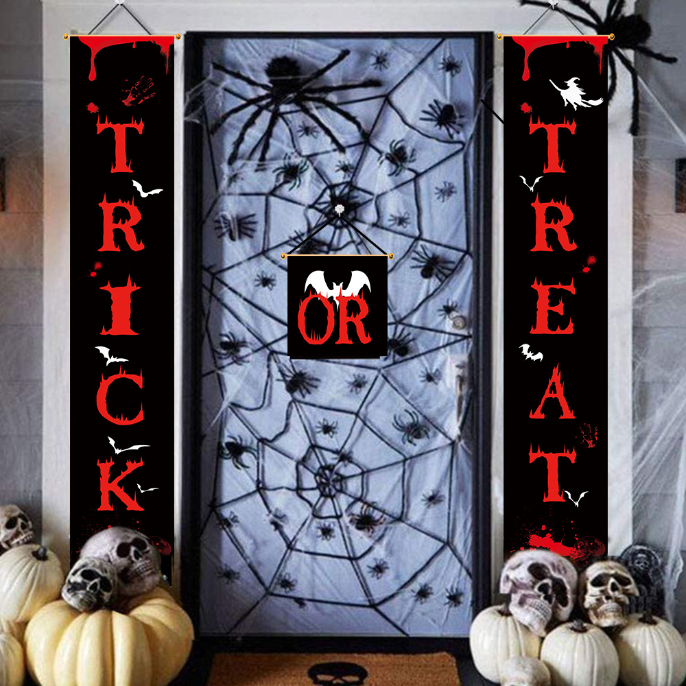New Halloween decorations party door decorations scene layout supplies bar haunted house props pumpkin couplets New Halloween decorations party door decorations scene layout supplies bar haunted house props pumpkin couplets