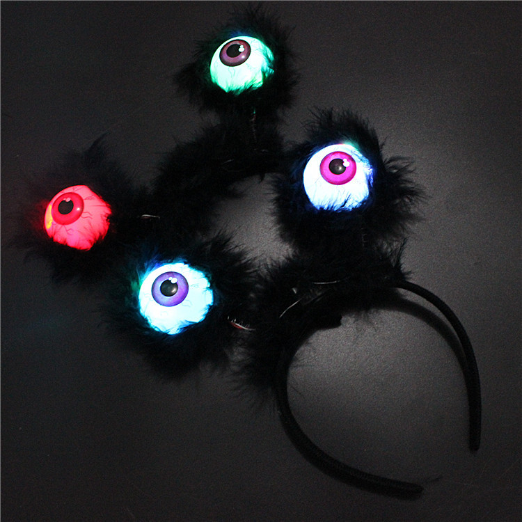 Halloween Decorations Clothing Prop Party Headdress Eye Luminous Flash Black Ghost Festival Supplies Eye Headband Halloween Decorations Clothing Prop Party Headdress Eye Luminous Flash Black Ghost Festival Supplies Eye Headband