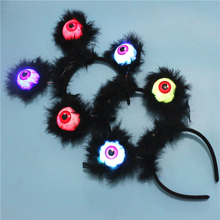 Halloween Decorations Clothing Prop Party Headdress Eye Luminous Flash Black Ghost Festival Supplies Eye Headband Halloween Decorations Clothing Prop Party Headdress Eye Luminous Flash Black Ghost Festival Supplies Eye Headband