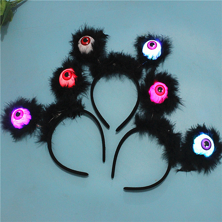 Halloween Decorations Clothing Prop Party Headdress Eye Luminous Flash Black Ghost Festival Supplies Eye Headband Halloween Decorations Clothing Prop Party Headdress Eye Luminous Flash Black Ghost Festival Supplies Eye Headband