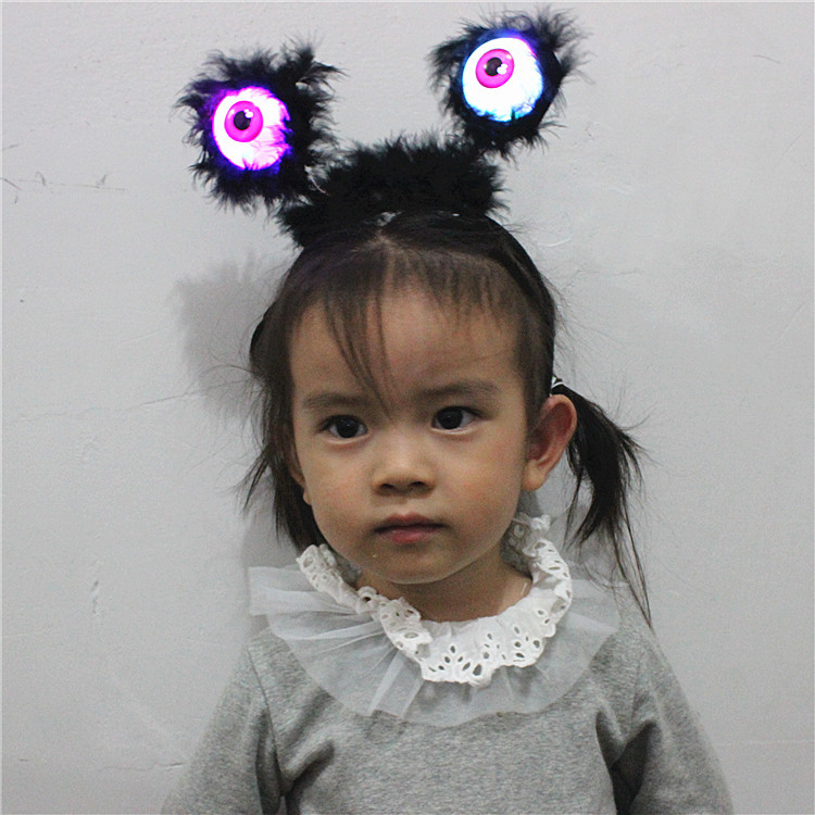 Halloween Decorations Clothing Prop Party Headdress Eye Luminous Flash Black Ghost Festival Supplies Eye Headband Halloween Decorations Clothing Prop Party Headdress Eye Luminous Flash Black Ghost Festival Supplies Eye Headband