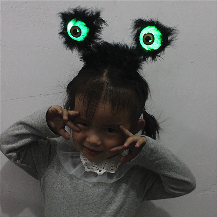 Halloween Decorations Clothing Prop Party Headdress Eye Luminous Flash Black Ghost Festival Supplies Eye Headband Halloween Decorations Clothing Prop Party Headdress Eye Luminous Flash Black Ghost Festival Supplies Eye Headband