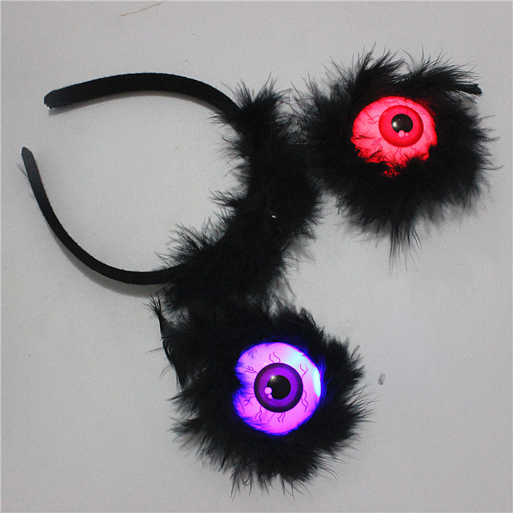 Halloween Decorations Clothing Prop Party Headdress Eye Luminous Flash Black Ghost Festival Supplies Eye Headband Halloween Decorations Clothing Prop Party Headdress Eye Luminous Flash Black Ghost Festival Supplies Eye Headband