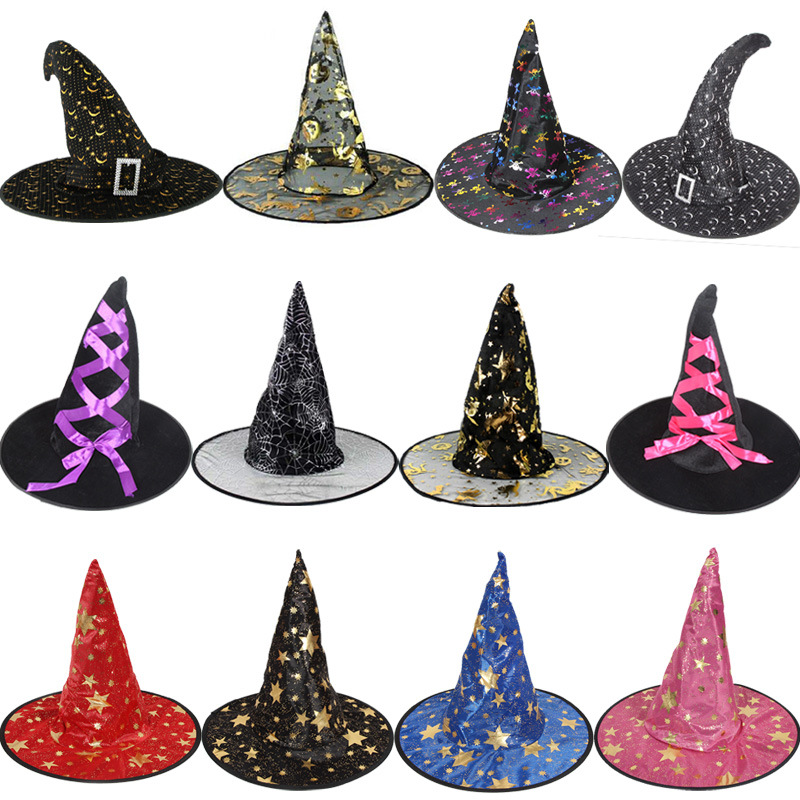 Cos Makeup Ball Props Halloween Supplies Bar Decoration Dress up Witch Hat Pumpkin Wizard&#039;s Hat