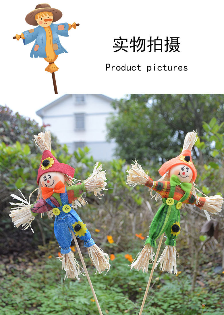 Cross-Border New Arrival Halloween Idyllic Decoration Props Pumpkin Scarecrow Size Doll Haunted House Bar Party Supplies Cross-Border New Arrival Halloween Idyllic Decoration Props Pumpkin Scarecrow Size Doll Haunted House Bar Party Supplies