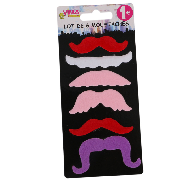 Factory Direct Sales Hot Sale Eight-Character Beard Masquerade Decoration Supplies Funny Halloween Party Supplies