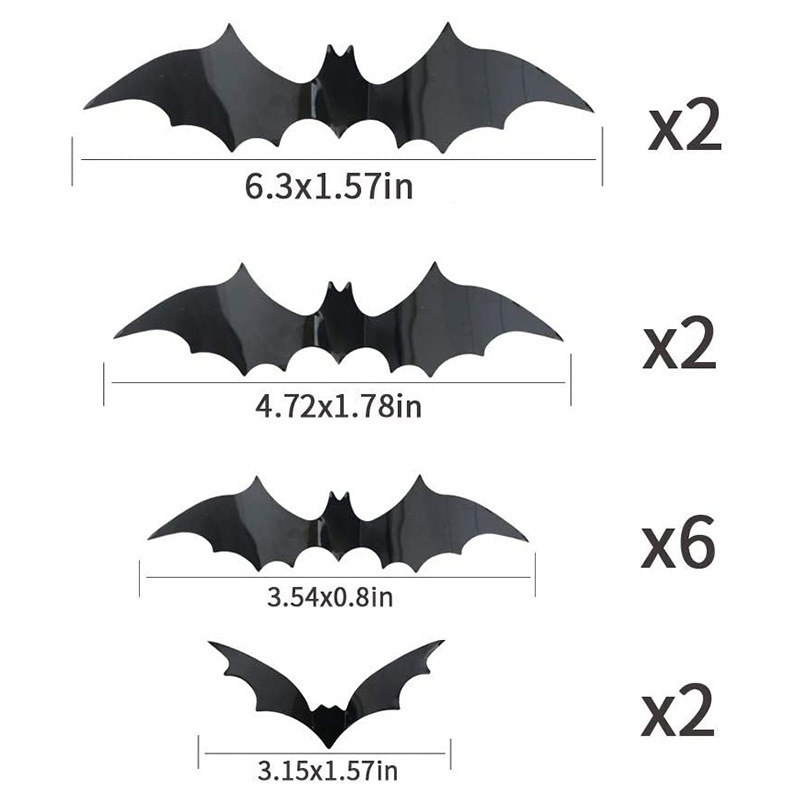 Amazon Halloween Black Foil Swirls Hanging Decoration Birthday Graduation Wedding New Year Bat Party Supplies