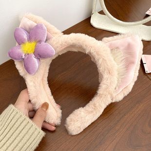 Korean New Flocking Mini Claw Clip Trumpet Bangs Side Clip Hair Clip for Broken Hair Temperament Hair Clips Hair Accessories