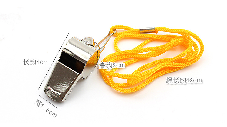 Referee Whistle Metal Whistle Stainless Steel Whistle Sports Whistle Sports Supplies with Lanyard Referee Whistle Metal Whistle Stainless Steel Whistle Sports Whistle Sports Supplies with Lanyard