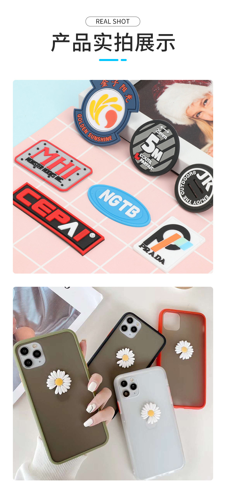 Cross-Border Poppy Playtime Cartoon Poppy Silicone Cosmetic Mirror Sausage Monster Keychain Pendant Folding Mirror