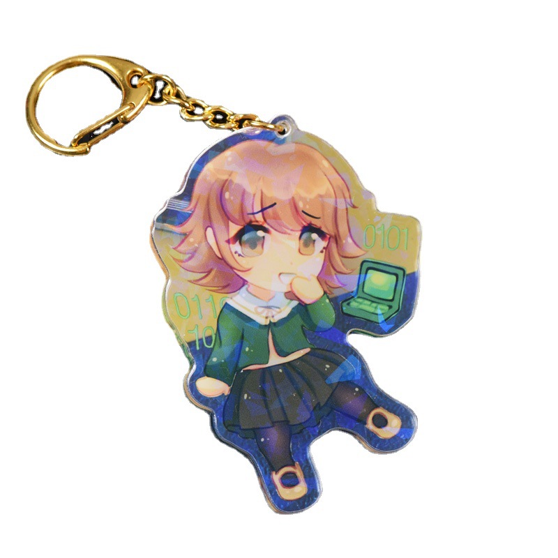 Acrylic Key Chain Customization Star Creative Advertising Key Chain DIY Cartoon Animation Pendant Keychain Customized