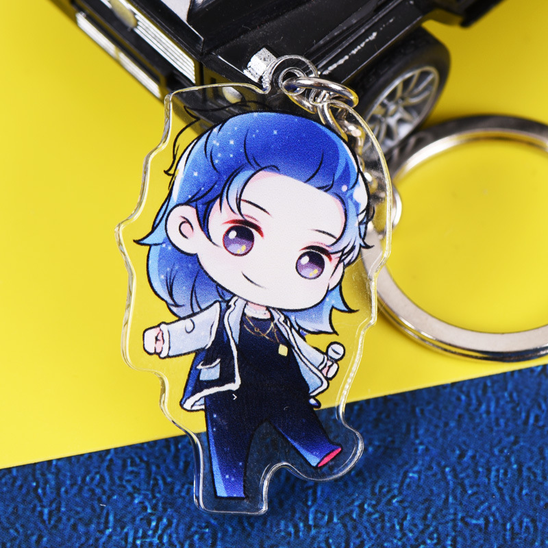 Acrylic Key Chain Customization Star Creative Advertising Key Chain DIY Cartoon Animation Pendant Keychain Customized Acrylic Key Chain Customization Star Creative Advertising Key Chain DIY Cartoon Animation Pendant Keychain Customized