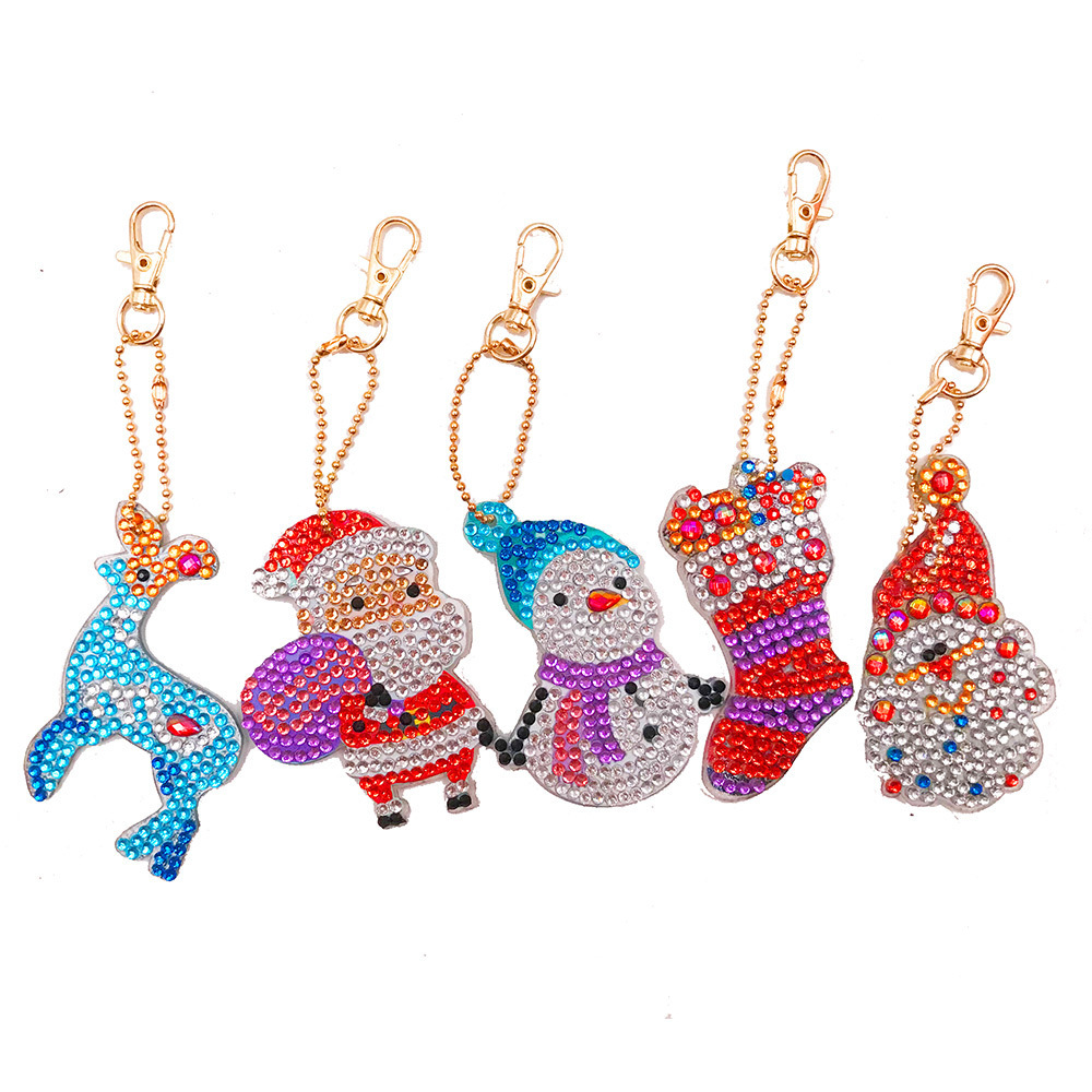 New Special-Shaped Diamond Rose Keychain DIY Bear Decorations Car Small Pendant Diamond Painting Four Sets New Special-Shaped Diamond Rose Keychain DIY Bear Decorations Car Small Pendant Diamond Painting Four Sets
