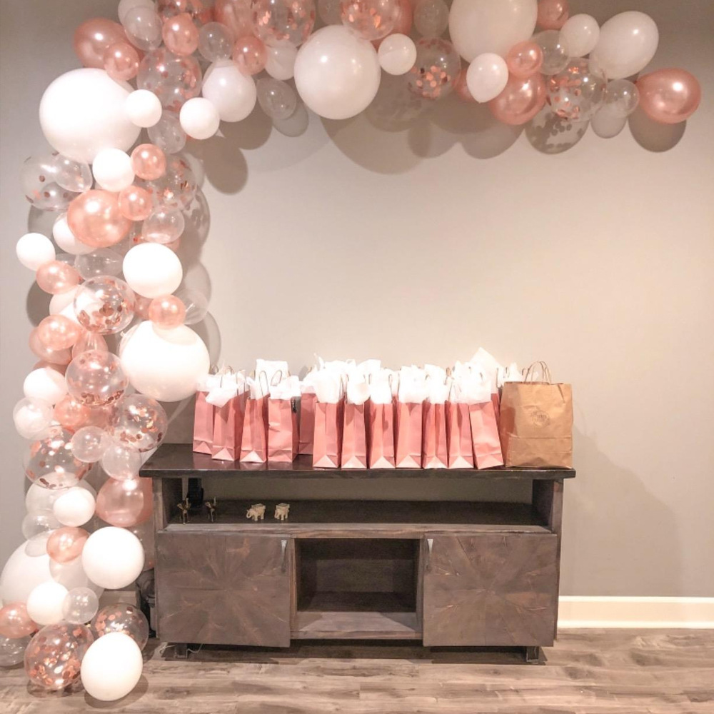 Cross-Border Amazon Rose Gold Balloon Chain Set Birthday Atmosphere Arrangement Package Party Wedding Holiday Supplies