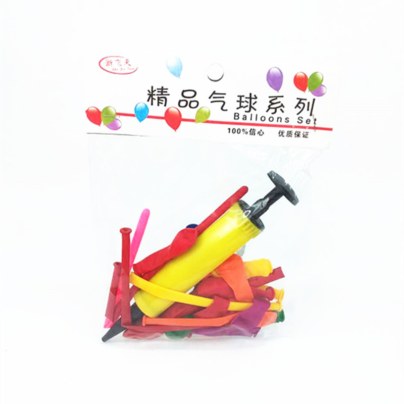 Factory Direct Sales Super Value Magic Balloon Small Balloon Inflator Suit 2 Yuan Store Supply Running Products