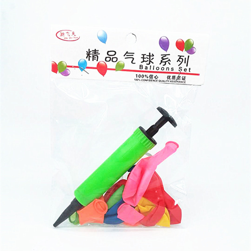 Factory Direct Sales Super Value Magic Balloon Small Balloon Inflator Suit 2 Yuan Store Supply Running Products