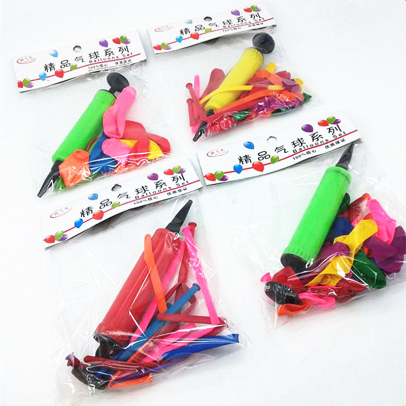Factory Direct Sales Super Value Magic Balloon Small Balloon Inflator Suit 2 Yuan Store Supply Running Products