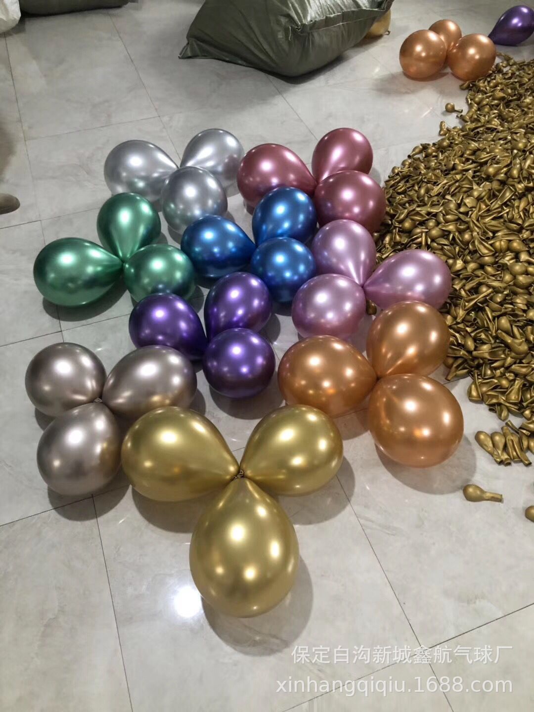 Metal Rubber Balloons 5-Inch 10-Inch 12-Inch 18 Thickened Pearl Metallic Wedding Party Decoration Layout Balloon