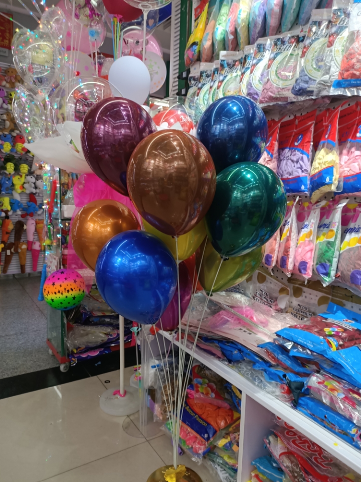 Factory Direct Sales New Chrome Ice Hockey Plus Agate Balloon plus Metal Balloon, Color Crystal Ball,