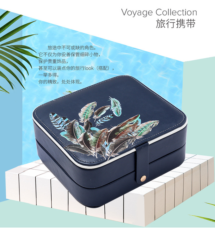 One Product Dropshipping Double-Layer Jewelry Box Women's European-Style Jewelry Storage Box Earrings Wedding and Birthday Gift Ring Box One Product Dropshipping Double-Layer Jewelry Box Women's European-Style Jewelry Storage Box Earrings Wedding and Birthday Gift Ring Box