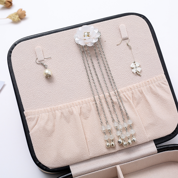 One Product Dropshipping Double-Layer Jewelry Box Women&#039;s European-Style Jewelry Storage Box Earrings Wedding and Birthday Gift Ring Box