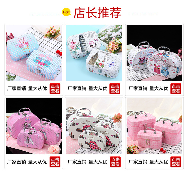 One Product Dropshipping Double-Layer Jewelry Box Women's European-Style Jewelry Storage Box Earrings Wedding and Birthday Gift Ring Box One Product Dropshipping Double-Layer Jewelry Box Women's European-Style Jewelry Storage Box Earrings Wedding and Birthday Gift Ring Box